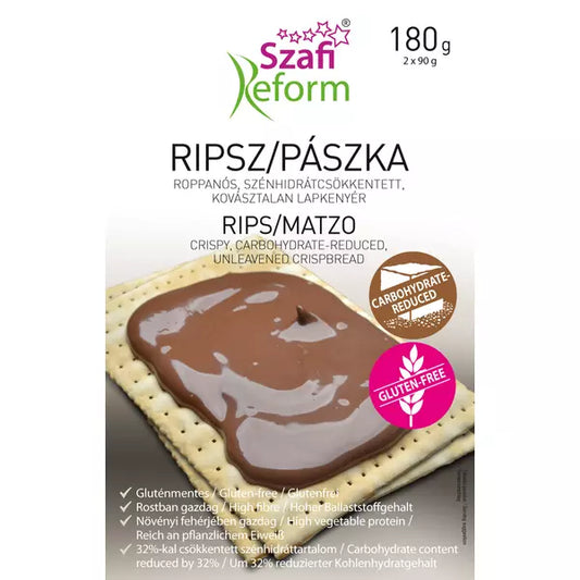 Szafi Reform Matzo (Low-Carb Rye Bread (gluten-free)) 180g